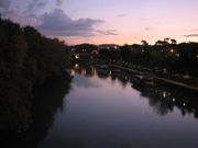 The Tiber at night