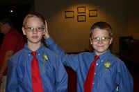 Juanito (right), future comedian, with brother Robert.