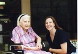 Anne and Grandma when she lived with the Little Sisters of the Poor