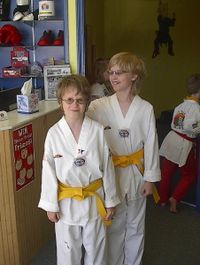 Johnny being tortured by Robert at martial arts class.