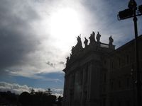 The façade of San Giovanni in Laterano