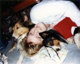 A quiet moment with Rebel and Beth